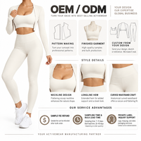 Ensemble 3 pièces pour femme, extensible dans quatre directions, taille élastique, dos nageur, respirant, anti-transpiration, léger, séchage rapide, longueur intégrale, OEM ODM
