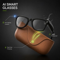 Lunettes de soleil intelligentes 8M avec caméra et traduction IA, photo HD 4K, étanches, pour la conduite en extérieur, lunettes IA Meta