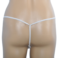 JUENYA Culotte de bikini blanche, 50 unités, taille élastique, string jetable pour spa et massage, pour femme