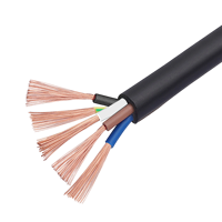 Kabel Listrik Fleksibel Berisolasi PVC Inti Tembaga Terlilit RVV 2x1.5-2x4mm 2 Inti untuk Penggunaan Daya Bangunan & Industri