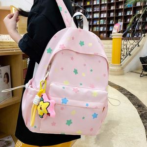 Mochila Escolar Personalizada con Estampado de Estrellas para Niñas, Estudiantes de Secundaria y Preparatoria, Linda Mochila de Viaje para Adolescentes - Product Image 6