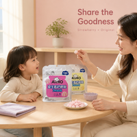 Biscuits croustillants au fromage et aux fruits pour enfants, vente en gros, marque privée, OEM, personnalisés, boîte de 27g