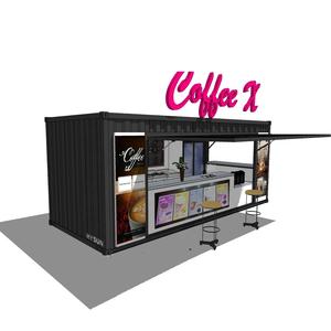 HYSUN Pop-Up cafe contenitore di Caffè Negozio di Modifiied <span class=keywords><strong>Mobile</strong></span> 20ft container di Trasporto Coffee Shop <span class=keywords><strong>Bar</strong></span> per la Vendita con il Nuovo disegno - Product Image 2