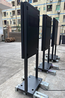 Totem Digital LCD Drive-thru Luar Ruangan 55 Inci, Kecerahan Tinggi 3000 Nits, Tahan Air IP66, Laminasi Penuh, Anti-silau
