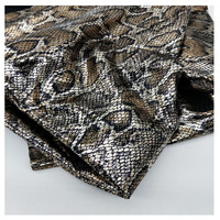 Tissu élastique imprimé léopard, estampage à chaud, Spandex, motif serpent, motif tigre, pour robe de maillot de bain