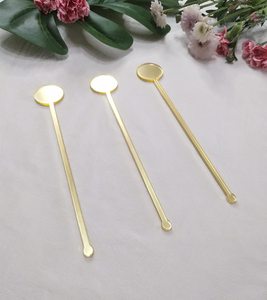 Cá nhân vàng gương acrylic uống khuấy DIY Swizzle gậy với uống Tên kệ trưng bày - Product Image 1