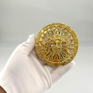 <b>Gold</b> Zinc Alloy Furniture Hardware Decorative Sun Face Pull Handle European Style <b>Sofa</b> Home Decor Accessory A2218 - Product Image 1