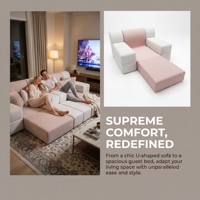 Modernes Wasserabweisendes Tech-Stoff Modulares Sektional-Cloud-Sofa für Wohnzimmer Hochdichte Schaumstoff-Kompressions-Couch
