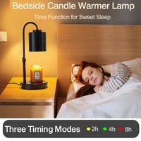 Lampe chauffante pour bougies d'aromathérapie, lumière d'ambiance pour café, chambre à coucher, décoration intérieure, cadeau de Noël, d'anniversaire, lampe chauffe-bougie