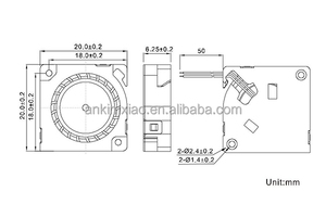 refroidissement axial 25*25*7MM 8 pouces 450CFM 220V AC à faible bruit avec grille pour un refroidissement à débit d'air élevé - Product Image 4