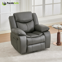 CY Manueller Massage-Sessel, Moderner Einzelner Wohnzimmer-Sessel, Schaukelstuhl, Relaxsessel, Einzel-Sofa, Theater-Ledersessel, Holz-Relaxsessel-Set