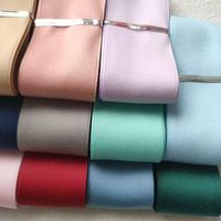 Ruban en satin double face en polyester et coton, coloré, de haute qualité, pour la décoration de boîtes cadeaux et l'emballage - Vente en gros E-Magic