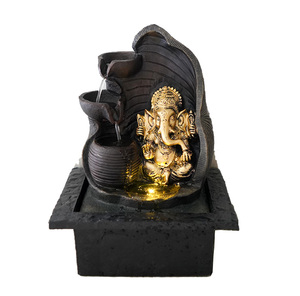Ganesha fontaines d'eau petit <span class=keywords><strong>bouddha</strong></span> <span class=keywords><strong>fontaine</strong></span> d'eau pour <span class=keywords><strong>fontaine</strong></span> de table intérieure - Product Image 1