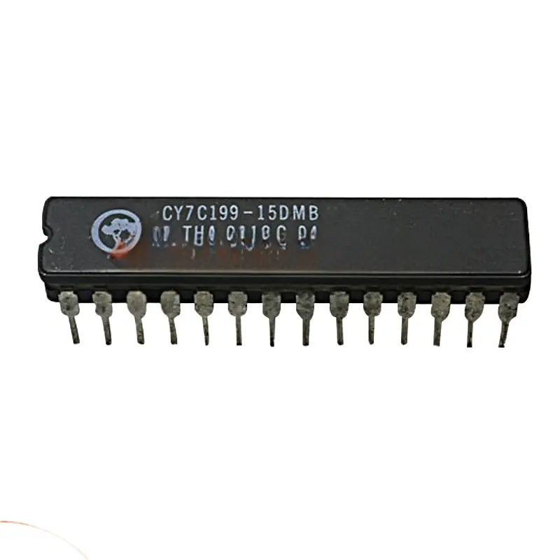 رقاقة ميكروكيبر وحدة التحكم الإلكترونية مكونات إلكترونية ic ذاكرة SRAM 32K x 8 CY7C199-15DMB