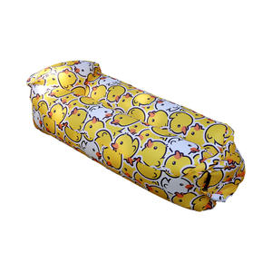 Sofá Inflable de Dibujos Animados, Sofá de Aire para Exteriores, Sofá Perezoso para Chicas, Celebridad de Internet, Lindo y Juguetón, Portátil, para Festivales de Música, Campamentos, de Poliéster - Product Image 1