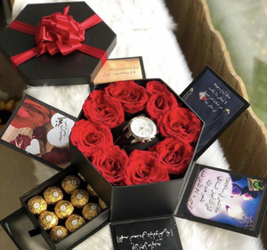 C3po — boîte à tiroir carrée <span class=keywords><strong>Album</strong></span> <span class=keywords><strong>Photo</strong></span> <span class=keywords><strong>Surprise</strong></span>, boîte cadeau à fleurs double carrée - Product Image 3