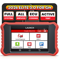 LAUNCH X431CRE 3.0 para GM Elite, Herramientas de Diagnóstico Automotriz OBD OBD2, Escáner de Prueba Activa con Codificación ECU para Sistema Completo del Automóvil