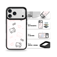 Coque de téléphone AG Feeling Black Edge avec motif chat et nœud doré pour iPhone 17, 17 Pro Max, 16 Pro, 15, 15 Pro Max – Coque magnétique