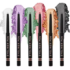 Eyeliner crémeux torsadé liquide imperméable à l'eau longue durée facile à enlever marque privée noir blanc café <span class=keywords><strong>Crayon</strong></span> scintillant Eye <span class=keywords><strong>Liner</strong></span> - Product Image 2