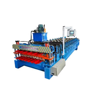 Double Layer Metal Galvanized Steel Double Layer Galvanized Tile Roof Panel Making Machine