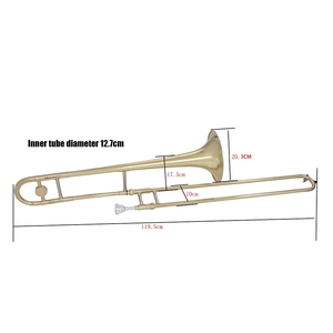 Venta al por mayor SLADE: Fabricante y distribuidor de instrumentos musicales personalizados, <span class=keywords><strong>trombones</strong></span> lacados económicos al por mayor, <span class=keywords><strong>trombones</strong></span> altos en Sib. - Product Image 2