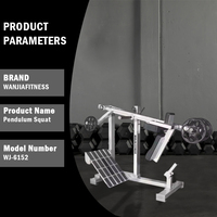 Prix de gros : Rack à squats commercial, Machine à squats pendulaire, Équipement d'entraînement des jambes, Équipement de gym, Couleur personnalisée