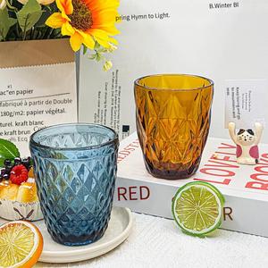 Bán buôn đồ thủy tinh, ly rượu màu, ly uống nước, ly thủy tinh ép màu xanh, cốc, ly uống rượu - Product Image 1