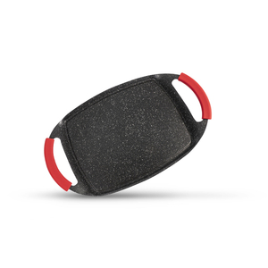 Superior Quality Eco-Friendly <strong>Ceramic</strong> Coating Non-Stick Grill Pan Induction Bottom Die-Cast Aluminum <strong>Griddle</strong> Plate Silicone
