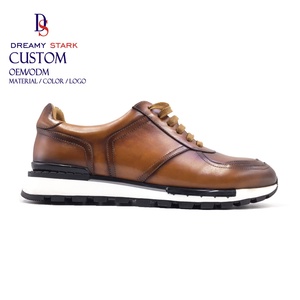 Chaussures de créateur en cuir véritable pour hommes, de haute qualité, décontractées, pour la course, nouvelle collection, pour la mode masculine, baskets, mariage, bureau - Product Image 2