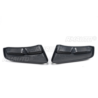 2 pièces pour Ford Mustang 2016-2023, aérations latérales de voiture, garniture de sortie d'aile arrière, style fibre de carbone noir brillant pour l'extérieur des portes