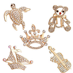 日本と韓国のジュエリー亀のブローチ結婚式やギフト用の新しいホットファッションインポート - Product Image 1