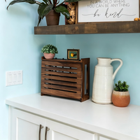 Boîte de rangement pour routeur WiFi en bois - Étagère décorative murale standard pour modem avec système de gestion des câbles