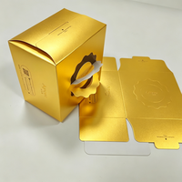 Boîte rigide portable haut de gamme avec poignée, imprimée sur mesure avec logo, recyclable, pour l'emballage cadeau de pâtisseries et de friandises.