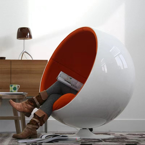 Ei-Vormige Bal Stoel Woonkamer Meubels Slaapkamer Glasvezel Leisure Bal Stoel - Product Image 3