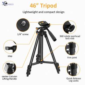 Kit de vlogging portable pour smartphone KIT05, équipement de diffusion, kit de réalisation vidéo avec micro canon, lumière LED, trépied pour <span class=keywords><strong>Tik</strong></span> Tok Record - Product Image 6