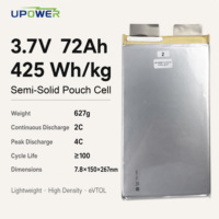 Sel Baterai Pouch NMC ULi 425Wh/kg 3.7V 72Ah Densitas Energi Tinggi untuk UAV Drone Robotika Drone Penyemprot Pertanian