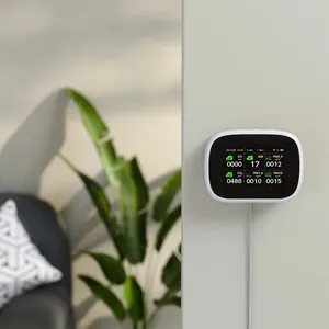 เครื่องตรวจวัดคุณภาพอากาศแบบ WiFi กันน้ำ IP65 11-in-1 ตรวจวัด PM2.5 O2 CO TVOC HCHO ด้วยเซ็นเซอร์ NDIR สำหรับบ้านอัจฉริยะ ผลิตในจีน - Product Image 5