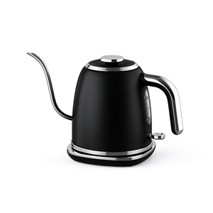 Bouilloire électrique noire à bec flexible 1,0 L en acier inoxydable pour café et eau, idéale pour la préparation à domicile - Product Image 2
