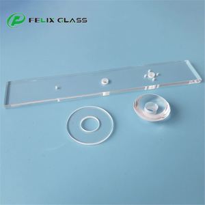 FELIX Promotion Exceptionnelle : Verre Optique en Quartz Personnalisé de Haute Qualité avec Trous Rainurés - Product Image 3