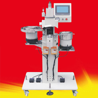 Machine à riveter automatique pneumatique double face pour chaussures en cuir creux, machine à œillets pour chaussures