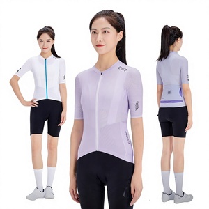 Maillot de cyclisme d'été EVR-2024 pour femmes, haut à manches courtes, séchage rapide, respirant, mélange de coton, fabriqué en Chine, vélo de route professionnel - Product Image 1