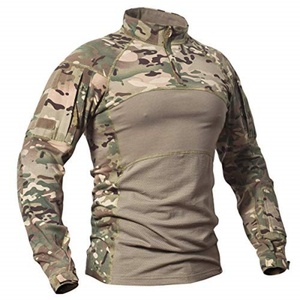 Tenue Tactique Homme : Chemise Ajustée Manches Longues Camouflage, T-shirt de Travail, Combinaison Frog - Product Image 5