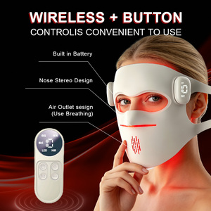 Masque <span class=keywords><strong>facial</strong></span> LED EYCO 630nm 850nm, <span class=keywords><strong>appareil</strong></span> de luminothérapie rouge avec patch rafraîchissant, fabricant OEM ODM - Product Image 5
