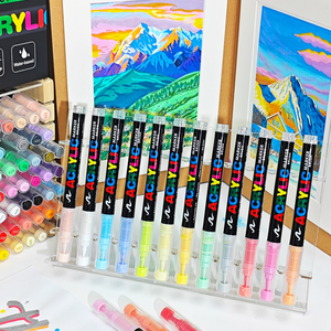 Pennarelli Acrilici all'Ingrosso, Inchiostro Impermeabile, Scrittura Fluida, <span class=keywords><strong>Colori</strong></span> Ricchi <span class=keywords><strong>per</strong></span> Pittura Artistica e Fai-da-Te - Product Image 1