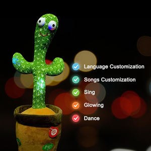 เต้นกระบองเพชรของเล่น120เพลงร้องเพลงพูดบันทึกซ้ำสิ่งที่คุณพูดกระบองเพชรไฟฟ้า - Product Image 3