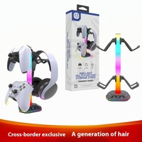 Support de console de jeu RGB avec éclairage d'ambiance pour PS5 Pro/Slim, support de casque, imprimé en 3D en ABS