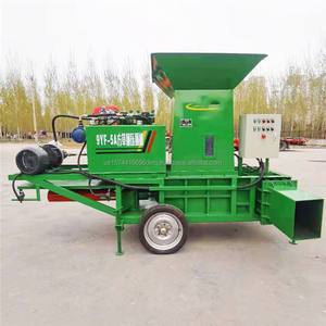 Machines agricoles Machine électrique hydraulique à deux cylindres pour l'ensilage de balles de foin carrées Machine à emballer pour le pressage de balles carrées - Product Image 1