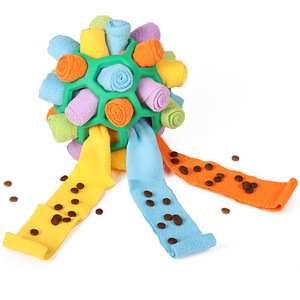 Balle de reniflement interactive pour chien, jouet de puzzle pour animaux de compagnie, distributeur de friandises à alimentation lente, entraînement olfaptif, lavable, balle d'enrichissement pour la recherche de nourriture - Product Image 5