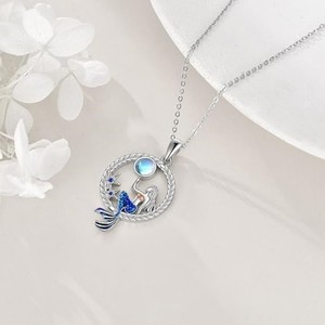 Nuevo Collar de Moda con Diseño de Sirena, Unisex, Colgante Redondo Hueco de Estrella de Mar, Zirconia, Chapado en Oro de 18K, Estilo Punk, <span class=keywords><strong>Melody</strong></span> - Product Image 1
