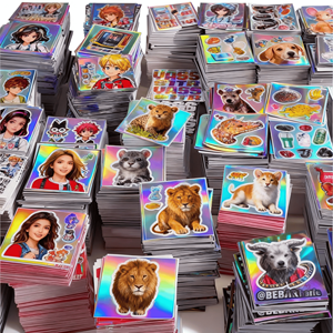 <b>Stickers</b> Custom Waterproof Printing <b>Logo</b> Packaging Gloss Vinyl Holographic Transfer <b>Sticker</b> - Product Image 1